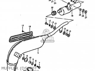 MUFFLER (DS100T - DS100 1978 (C) USA (E03)