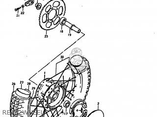 REAR WHEEL - DS100 1978 (C) USA (E03)