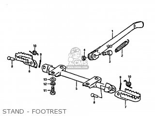 STAND - FOOTREST - DS100 1978 (C) USA (E03)