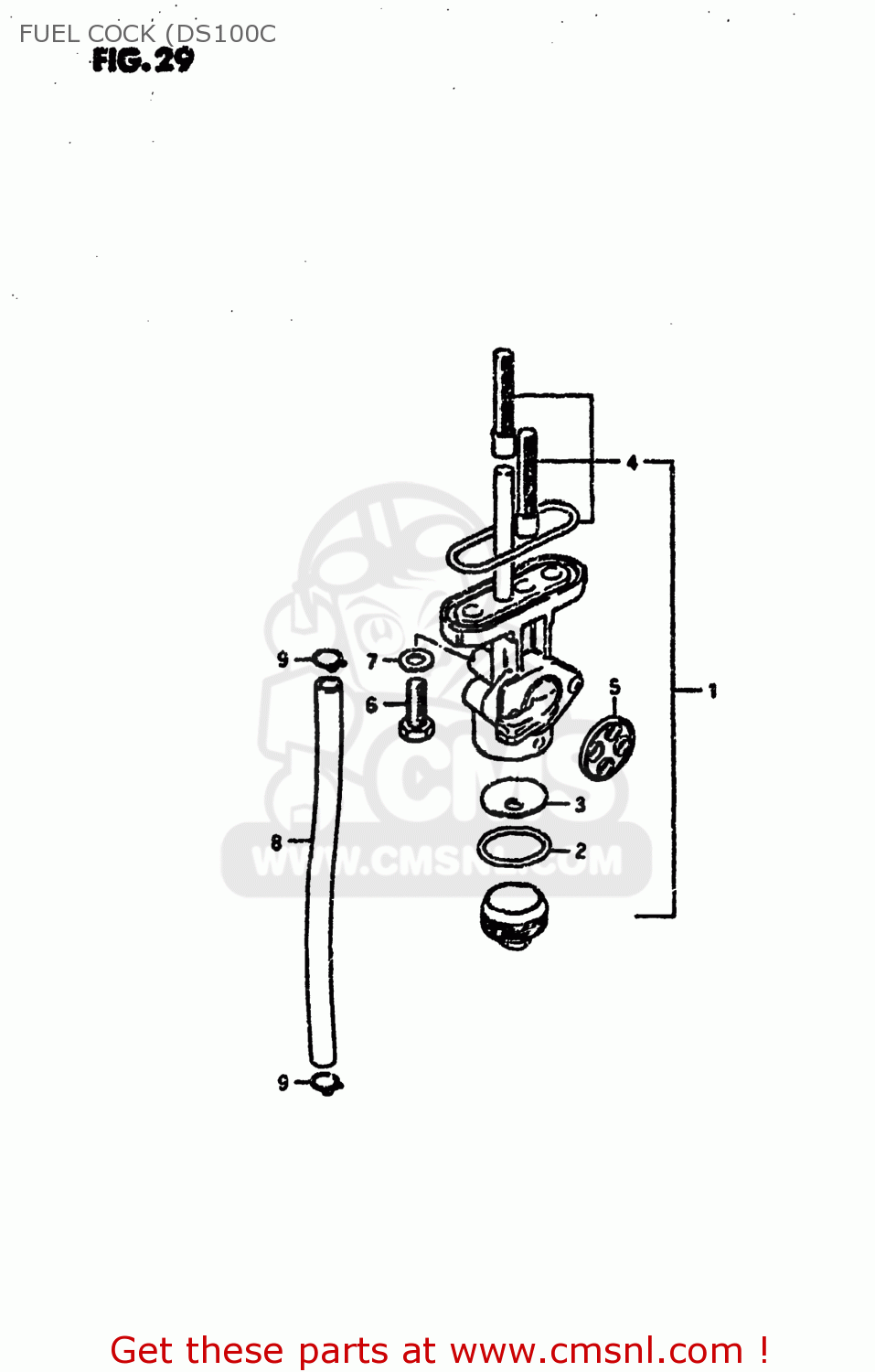 FUEL COCK (DS100C DS100 1979 (N) USA (E03)