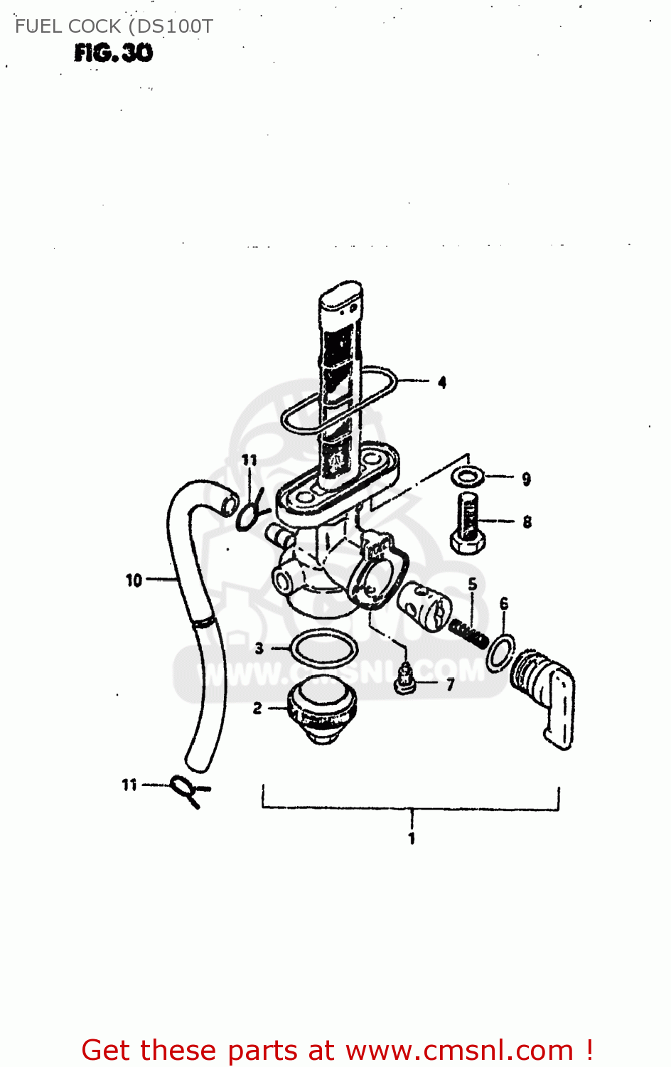 FUEL COCK (DS100T DS100 1979 (N) USA (E03)