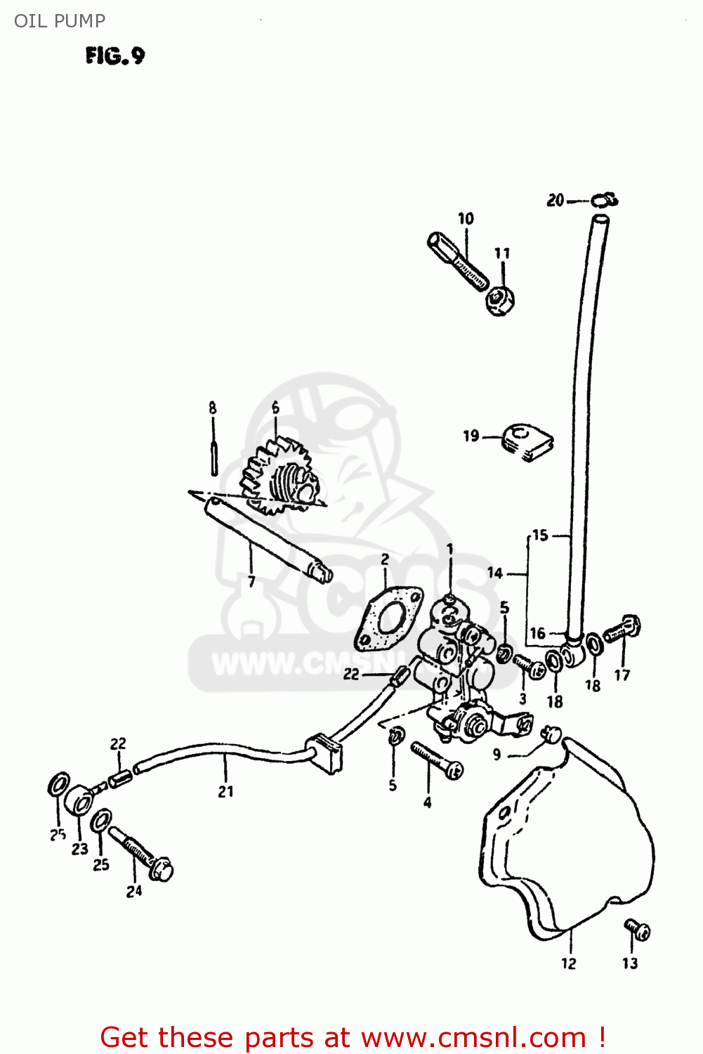 OIL PUMP DS100 1979 (N) USA (E03)