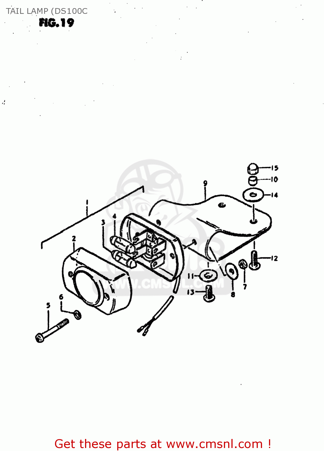 TAIL LAMP (DS100C DS100 1979 (N) USA (E03)