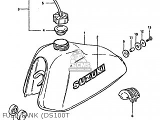 FUEL TANK (DS100T - DS100 1979 (N) USA (E03)