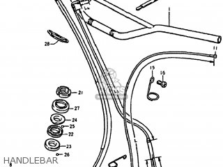 HANDLEBAR - DS100 1979 (N) USA (E03)