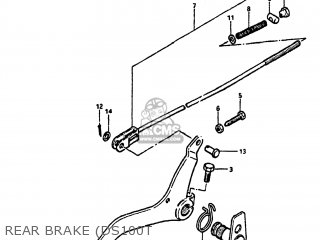 REAR BRAKE (DS100T - DS100 1979 (N) USA (E03)