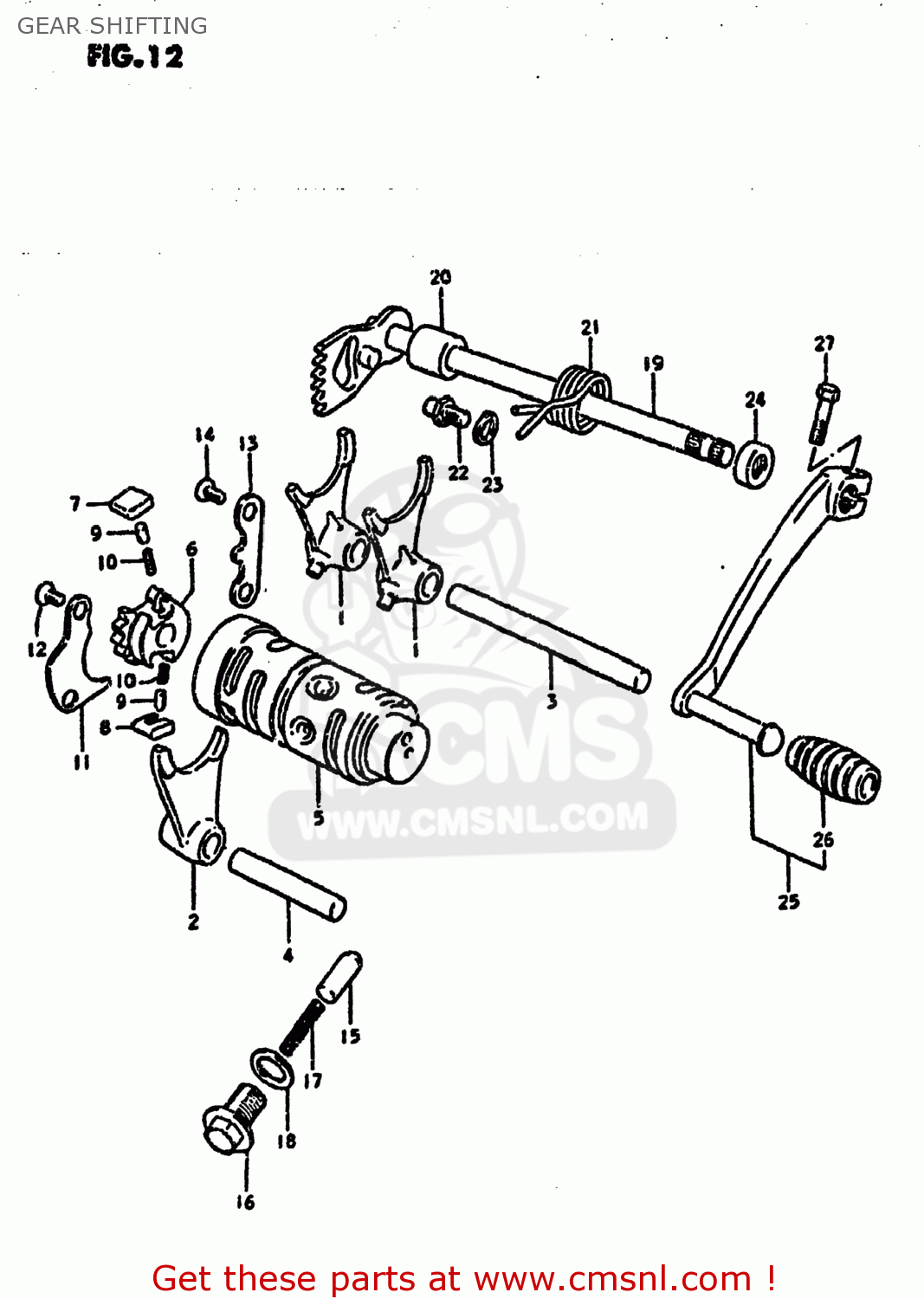 GEAR SHIFTING DS100 1980 (T) USA (E03)