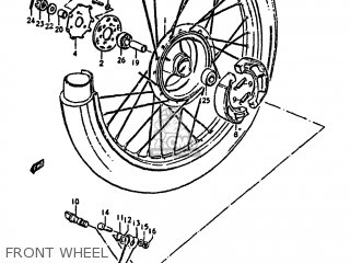 FRONT WHEEL - DS100 1980 (T) USA (E03)
