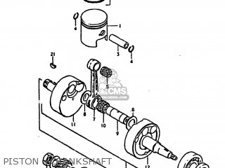 PISTON - CRANKSHAFT - DS100 1980 (T) USA (E03)