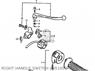 RIGHT HANDLE SWITCH (DS100C - DS100 1980 (T) USA (E03)
