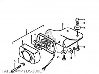 TAIL LAMP (DS100C - DS100 1980 (T) USA (E03)