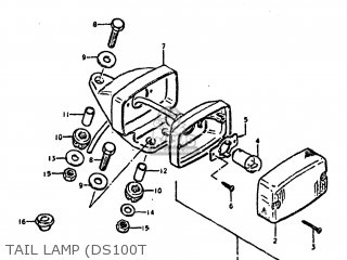 TAIL LAMP (DS100T - DS100 1980 (T) USA (E03)