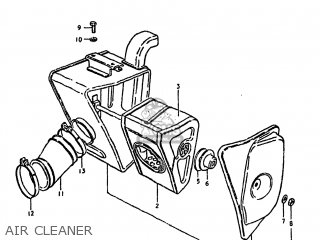 AIR CLEANER - DS100 1981 (X) USA (E03)