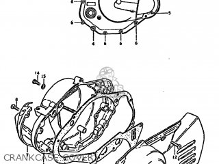 CRANKCASE COVER - DS100 1981 (X) USA (E03)