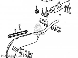 MUFFLER (DS100C - DS100 1981 (X) USA (E03)