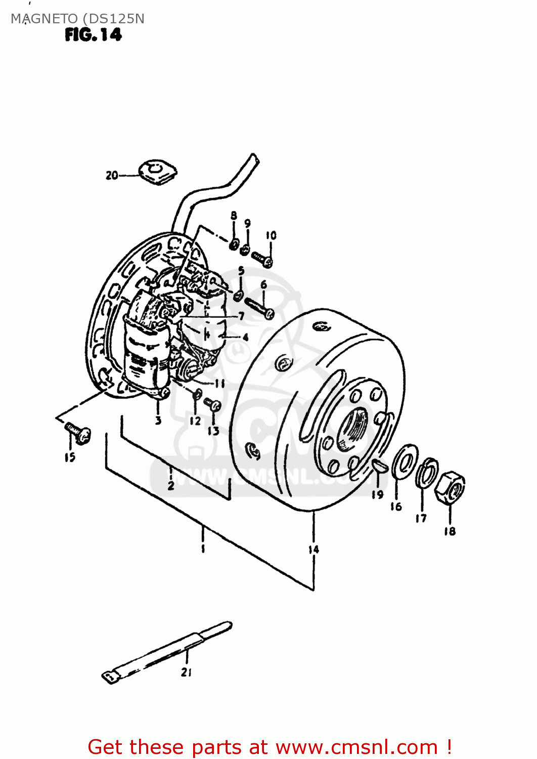 MAGNETO (DS125N DS125 1979 (N) USA (E03)