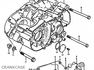CRANKCASE - DS125 1979 (N) USA (E03)