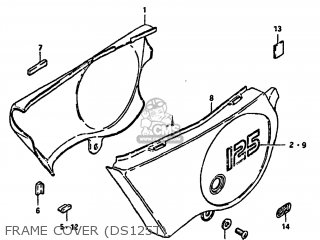 FRAME COVER (DS125T) - DS125 1979 (N) USA (E03)