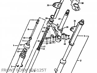 FRONT FORK (DS125T - DS125 1979 (N) USA (E03)