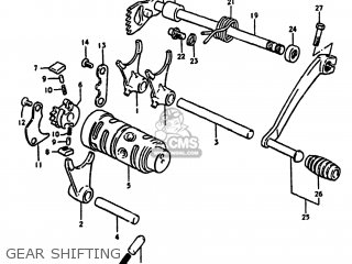 GEAR SHIFTING - DS125 1979 (N) USA (E03)