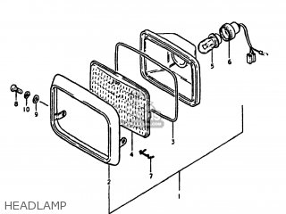 HEADLAMP - DS125 1979 (N) USA (E03)