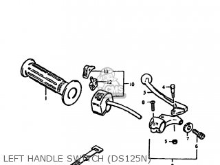 LEFT HANDLE SWITCH (DS125N) - DS125 1979 (N) USA (E03)