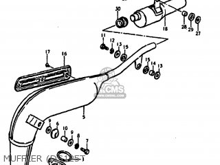 MUFFLER (DS125T - DS125 1979 (N) USA (E03)