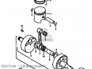 PISTON - CRANKSHAFT - DS125 1979 (N) USA (E03)