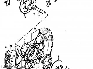 REAR WHEEL - DS125 1979 (N) USA (E03)