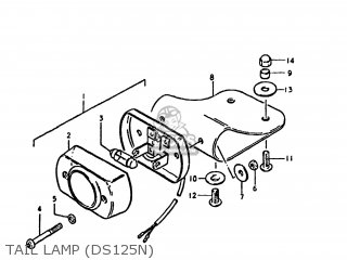 TAIL LAMP (DS125N) - DS125 1979 (N) USA (E03)
