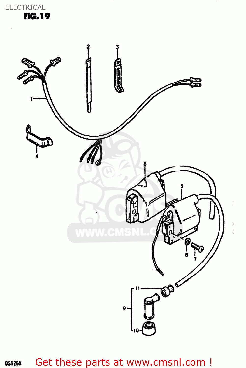 ELECTRICAL DS125 1980 (T) USA (E03)