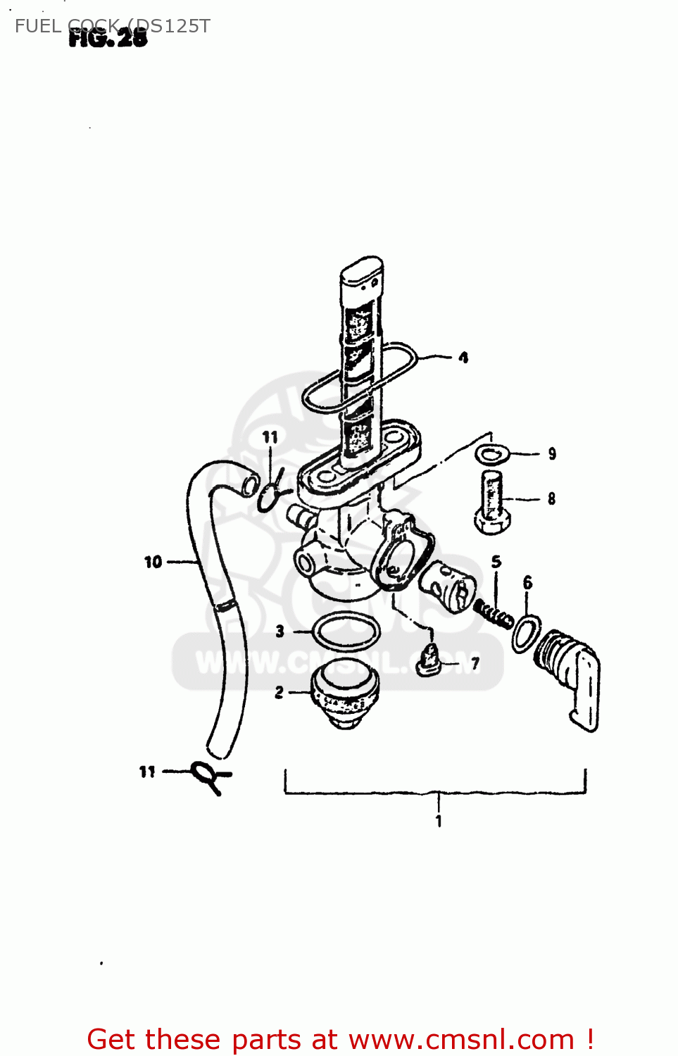 FUEL COCK (DS125T DS125 1980 (T) USA (E03)