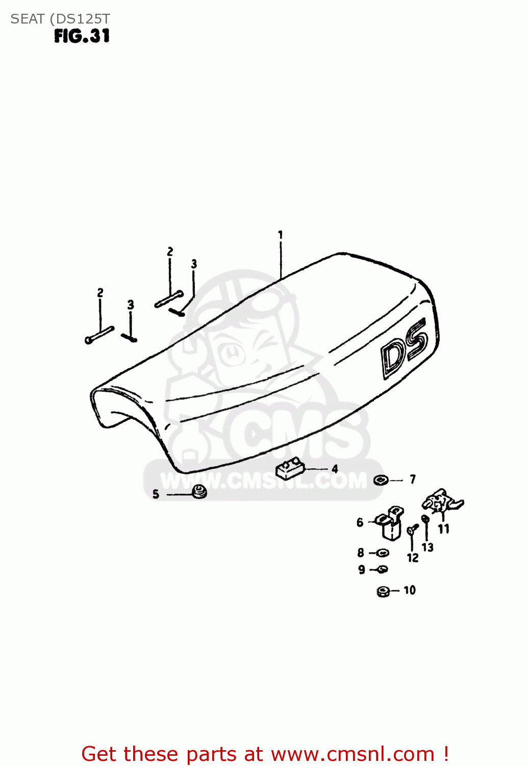 SEAT (DS125T DS125 1980 (T) USA (E03)