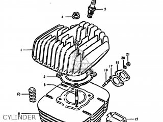 CYLINDER - DS125 1980 (T) USA (E03)