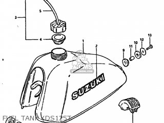 FUEL TANK (DS125T - DS125 1980 (T) USA (E03)