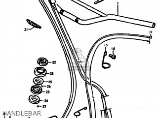 HANDLEBAR - DS125 1980 (T) USA (E03)