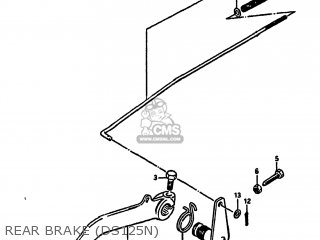 REAR BRAKE (DS125N) - DS125 1980 (T) USA (E03)