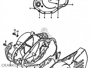 CRANKCASE COVER - DS125 1981 (X) USA (E03)