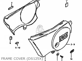 FRAME COVER (DS125X) - DS125 1981 (X) USA (E03)