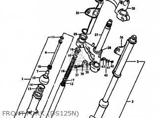 FRONT FORK (DS125N) - DS125 1981 (X) USA (E03)