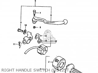 RIGHT HANDLE SWITCH (DS125T - DS125 1981 (X) USA (E03)