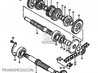 TRANSMISSION - DS125 1981 (X) USA (E03)