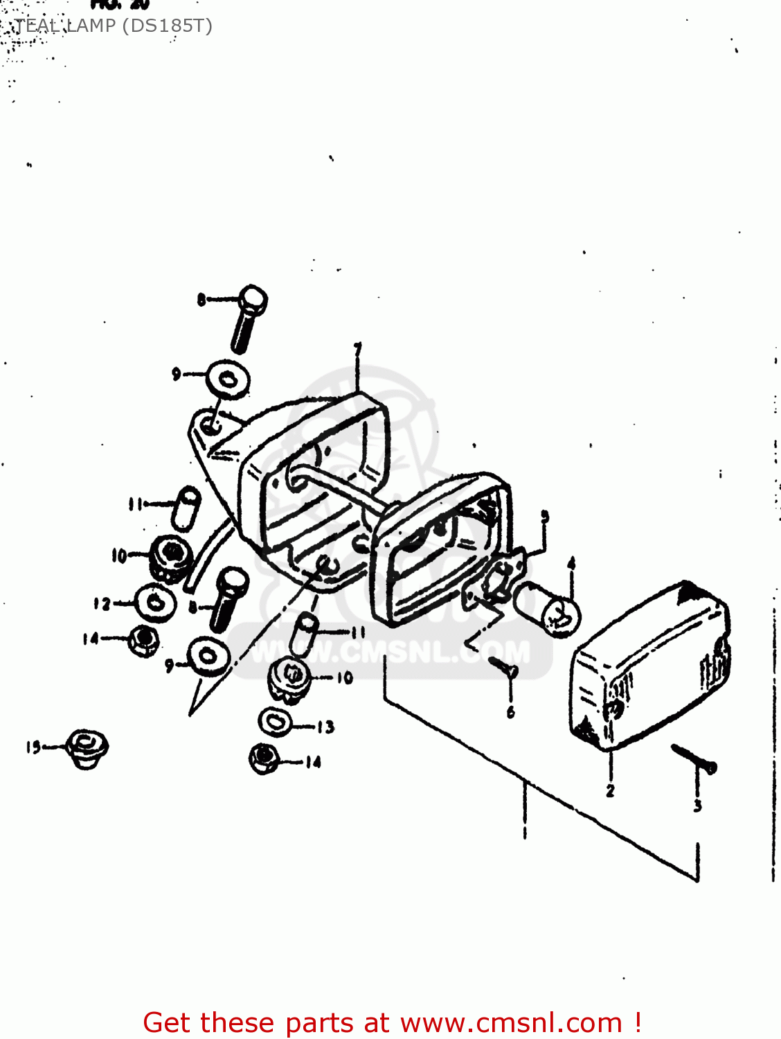 TEAL LAMP (DS185T) DS185 1978 (C) USA (E03)