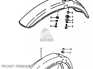 FRONT FENDER - DS185 1978 (C) USA (E03)
