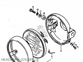 HEADLAMP (DS185C) - DS185 1978 (C) USA (E03)