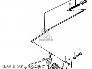 REAR BRAKE (DS185C - DS185 1978 (C) USA (E03)