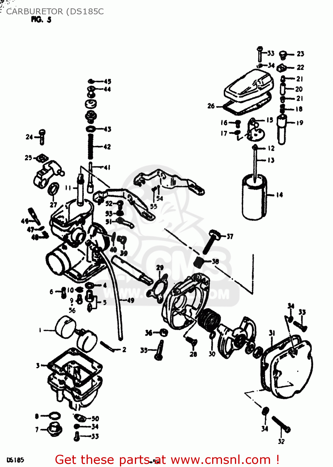 CARBURETOR (DS185C DS185 1979 (N) USA (E03)