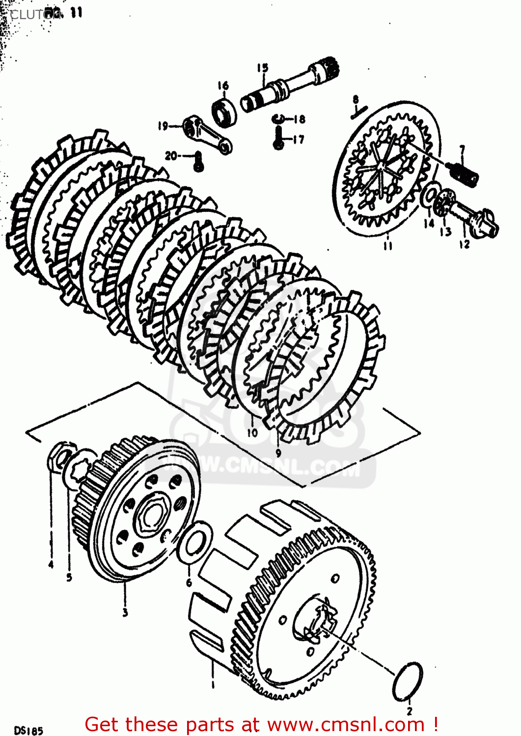 CLUTCH DS185 1979 (N) USA (E03)