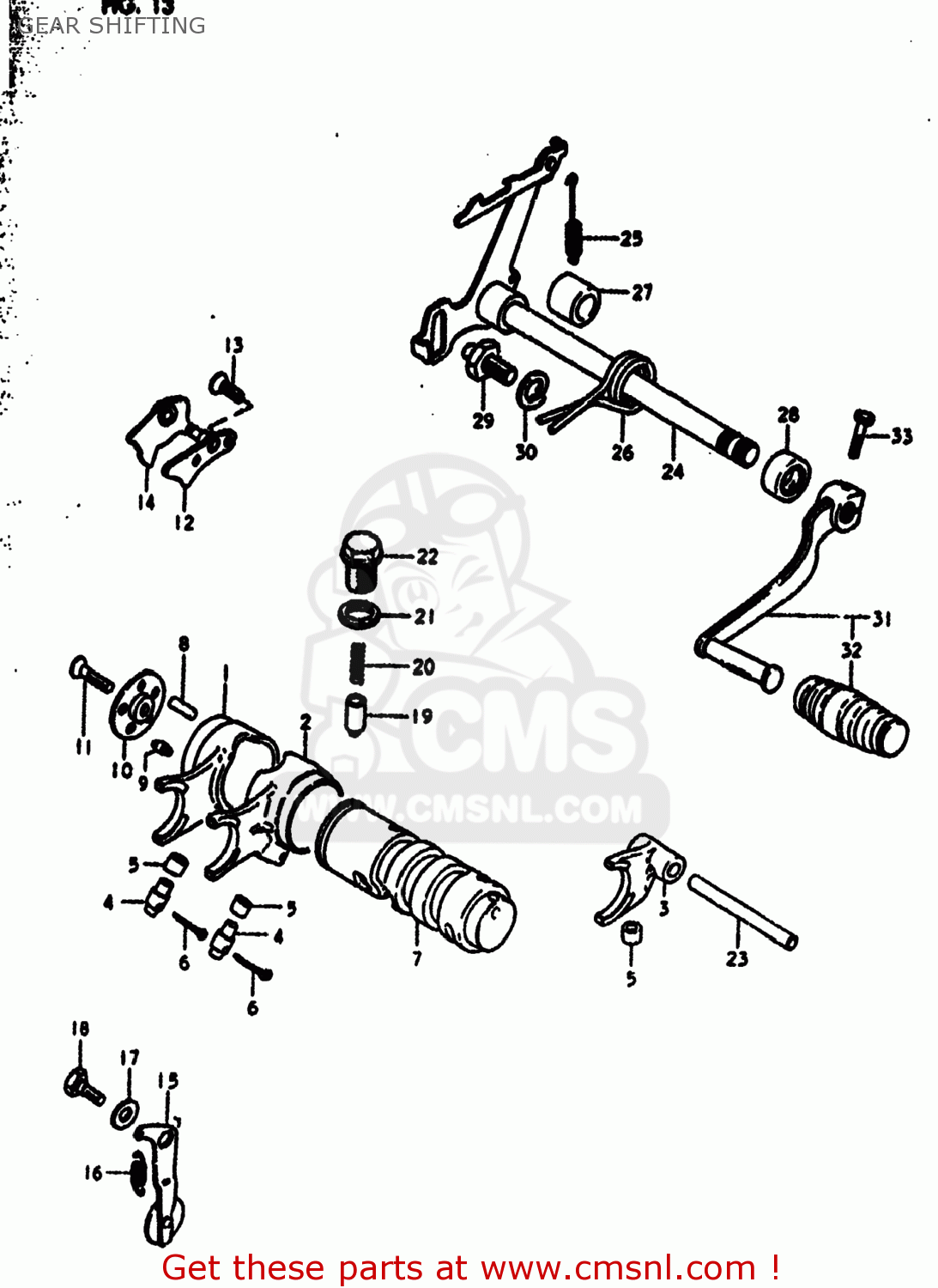 GEAR SHIFTING DS185 1979 (N) USA (E03)