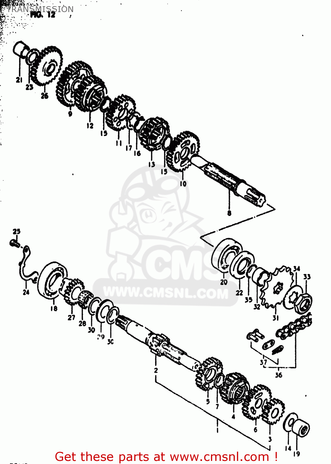 TRANSMISSION DS185 1979 (N) USA (E03)